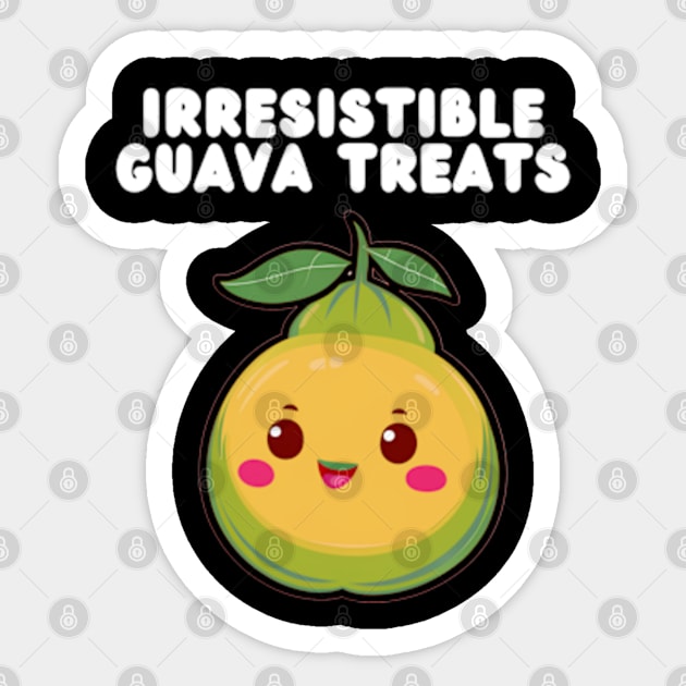 Adorable Guava Fresh Happy Face Sticker by Via Lactea Design